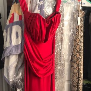 Red Jessica angels bodycon dress